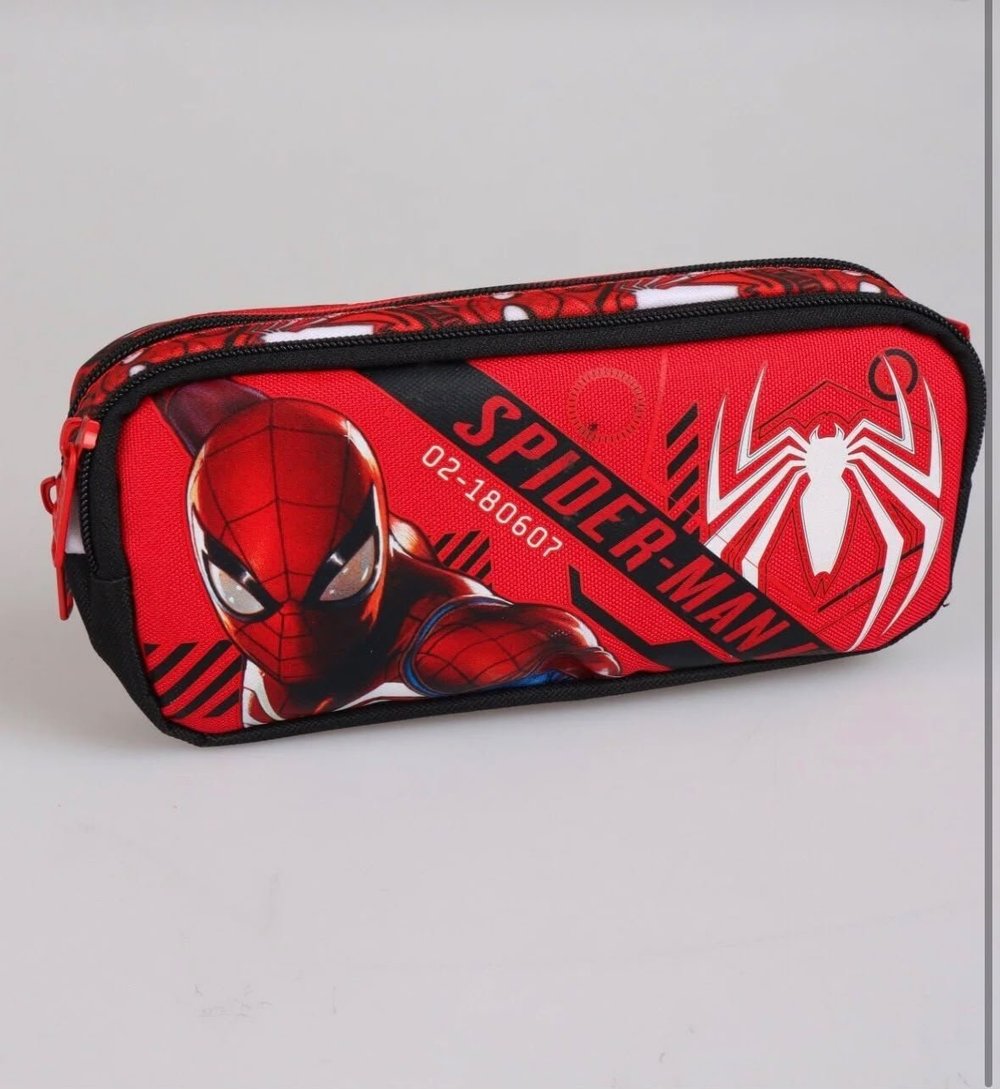 SPIDERMAN Örümcek Adam Gamevers Collection Kalem Çantası Süper Kalite Kırmızı Siyah