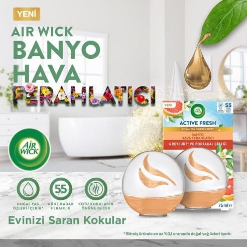 Decosphere Hava Tazeleyeci Greyfurt ve Portakal Çiçeği 75 Ml x 2 Adet
