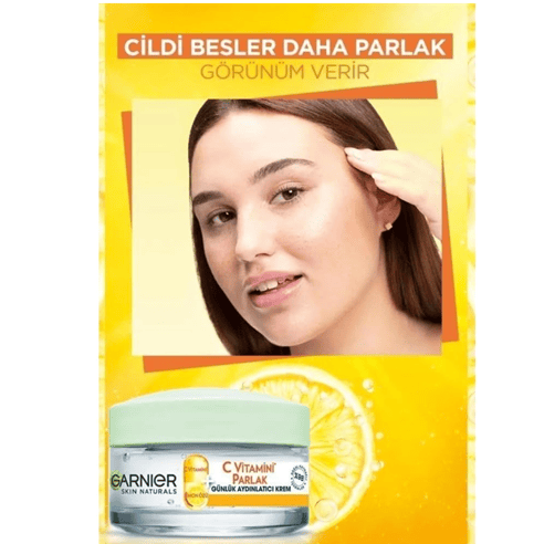 Garnier C Vitamini Parlak Günlük Aydınlatıcı Nemlendirici Krem 50ml