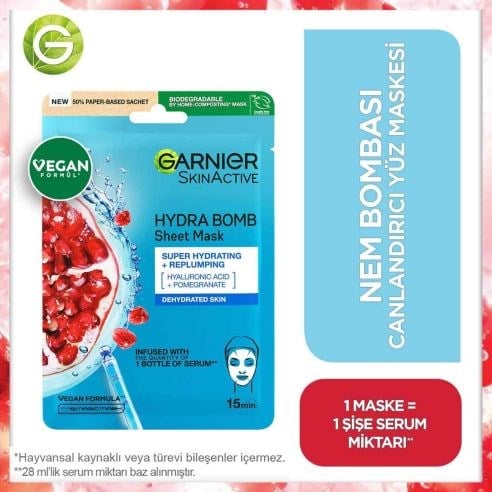 Garnier Hydra Bomb Kağıt Maske