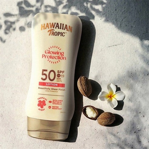 Hawaiian Tropic Glowing Protection Lotion SPF50 Güneş Koruyucu Vücut Losyonu 180 ml