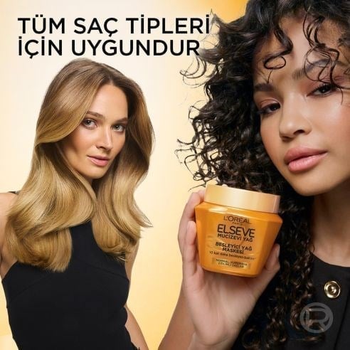 LOréal Paris Elseve Mucizevi Yağ Besleyici Saç Bakım Maskesi 300ml