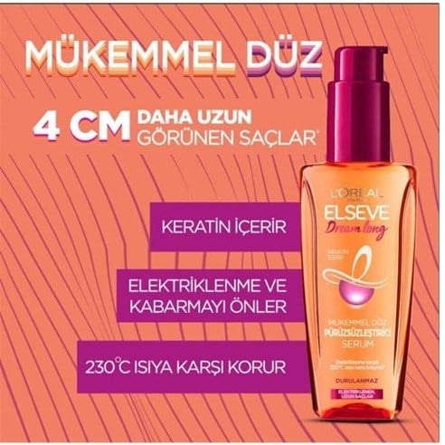 LOreal Paris Elseve Mükemmel Düz Pürüzsüzleştirici Serum - 100 ml