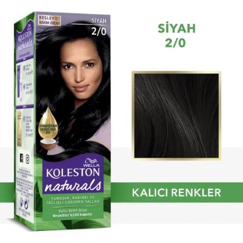 Naturals Saç Boyası 2/0 Siyah