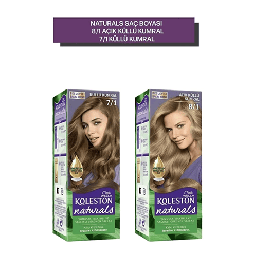 Naturals Saç Boyası 7/1 Küllü Kumral x 2 adet