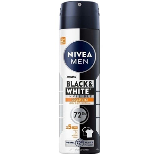 Nivea Men Erkek Sprey Deodorant Black & White Invisible Güçlü Etki 150 ml