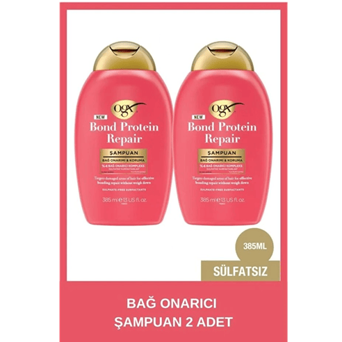 OGX Bond Protein Repair Şampuan 385 ml x 2 Adet