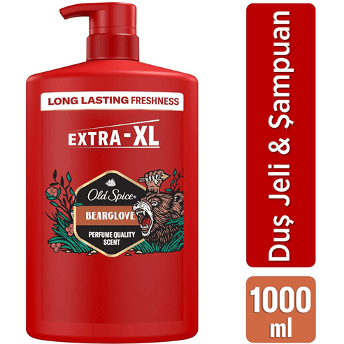 Old Spice Bearglove Erkek Duş Jeli ve Şampuan 1000 Ml XL Büyük Boy