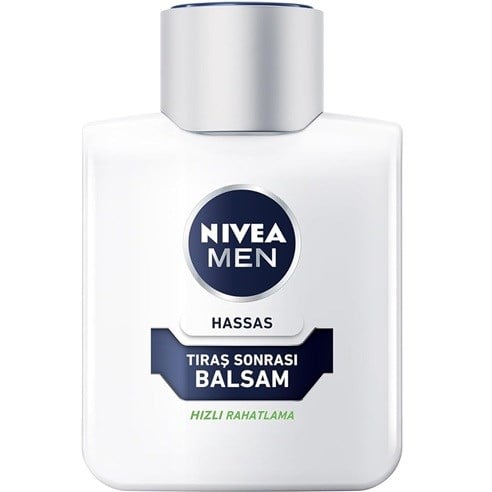 Erkek HassasTıraş Sonrası Balsam Hassas 100 ml,E Vitamini,ProVitamin B5,Alkolsüz Formül,Hassas Ciltler için Rahatlatıcı Tıraş Sonrası Bakım