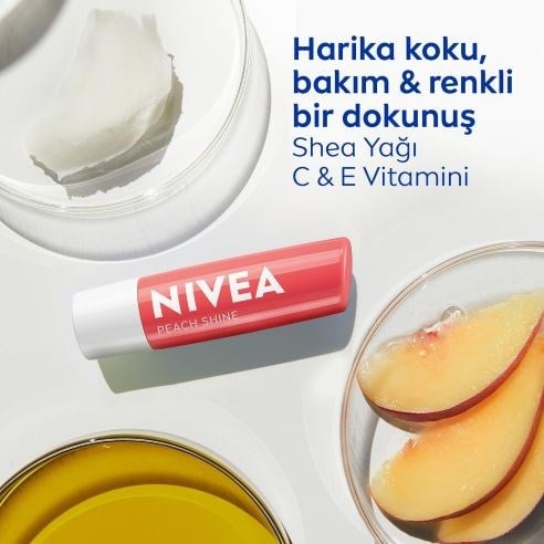 Şeftali Dudak Bakım Kremi 4,8 gr,
