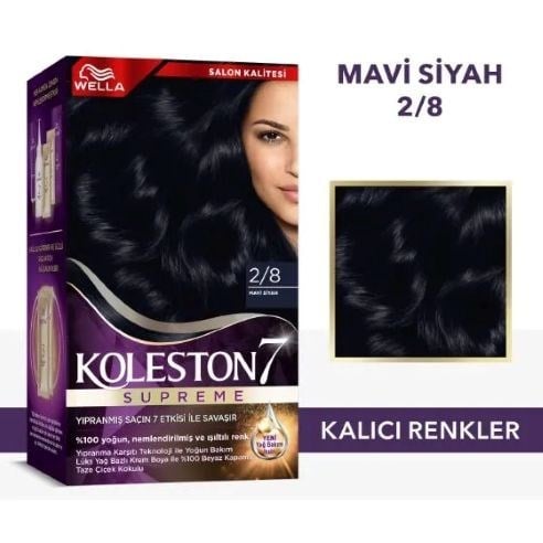 Wella Koleston Supreme Saç Boyası 2/8 Mavi Siyah x 2 adet