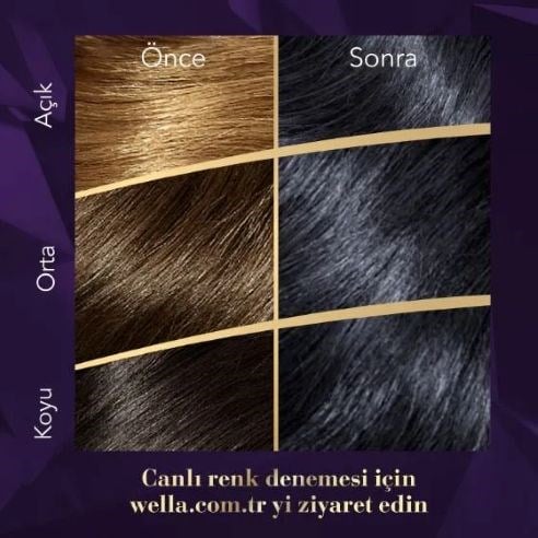 Wella Koleston Supreme Saç Boyası 2/8 Mavi Siyah