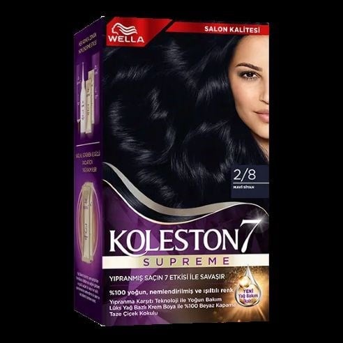 Wella Koleston Supreme Saç Boyası 2/8 Mavi Siyah x 2 adet