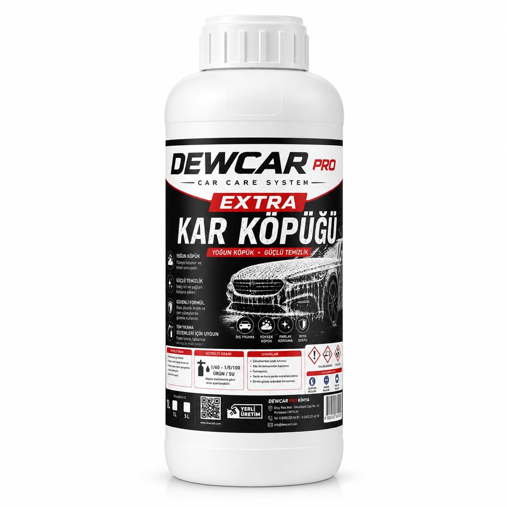 DEWCAR PRO | Premium Oto Bakım ve Koruma ÜrünleriPRO CİLALI OTO ŞAMPUANI 1 LİTRE