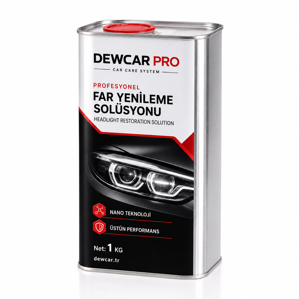 DEWCAR PRO | Premium Oto Bakım ve Koruma ÜrünleriFAR TEMİZLEME SOLİSYONU 1 LİTRE