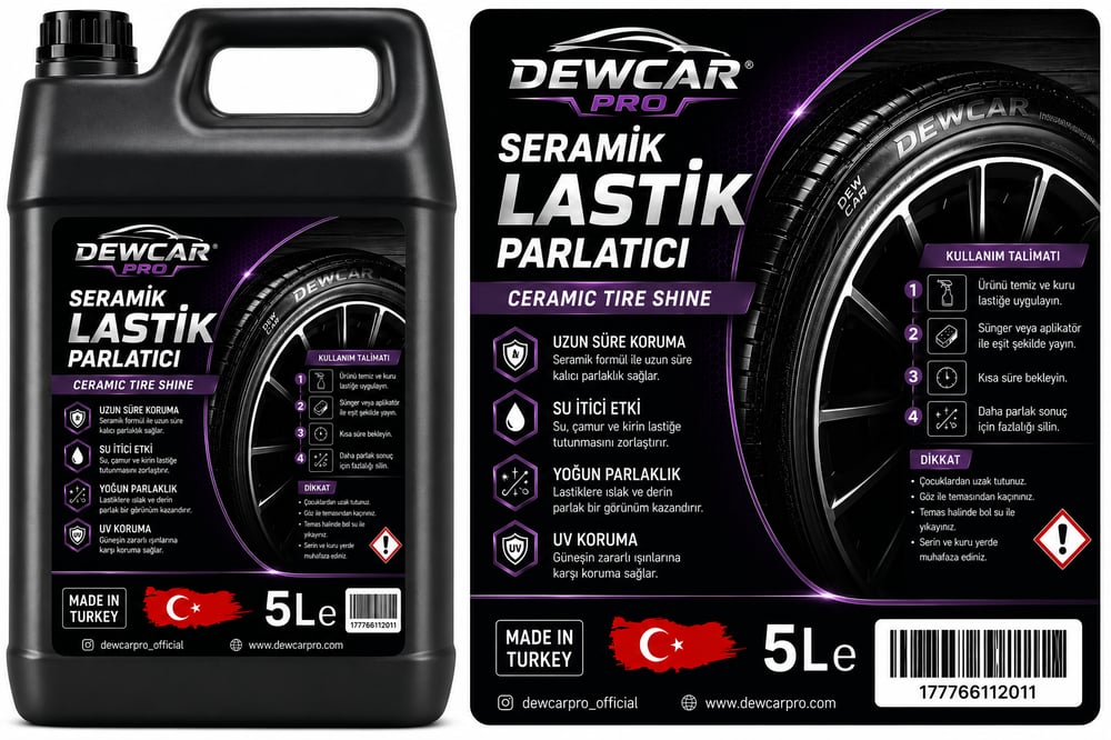 SERAMİK LASTİK PARLATICI 5 LİTRE