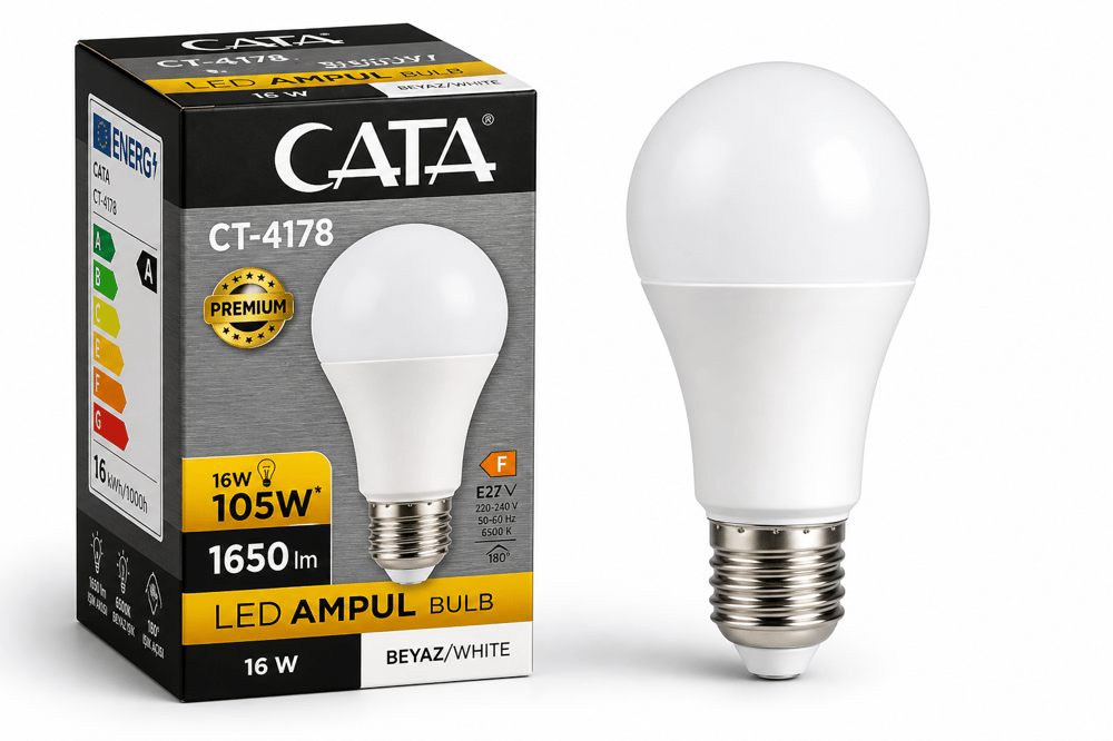 Cata CT-4178 LED Ampul 16W E27 3200K / 6400K