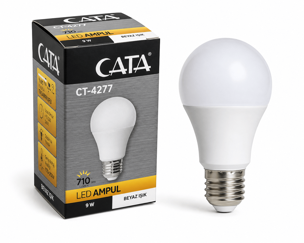 Cata CT-4277 LED Ampul 9W E27 3200K / 6400K