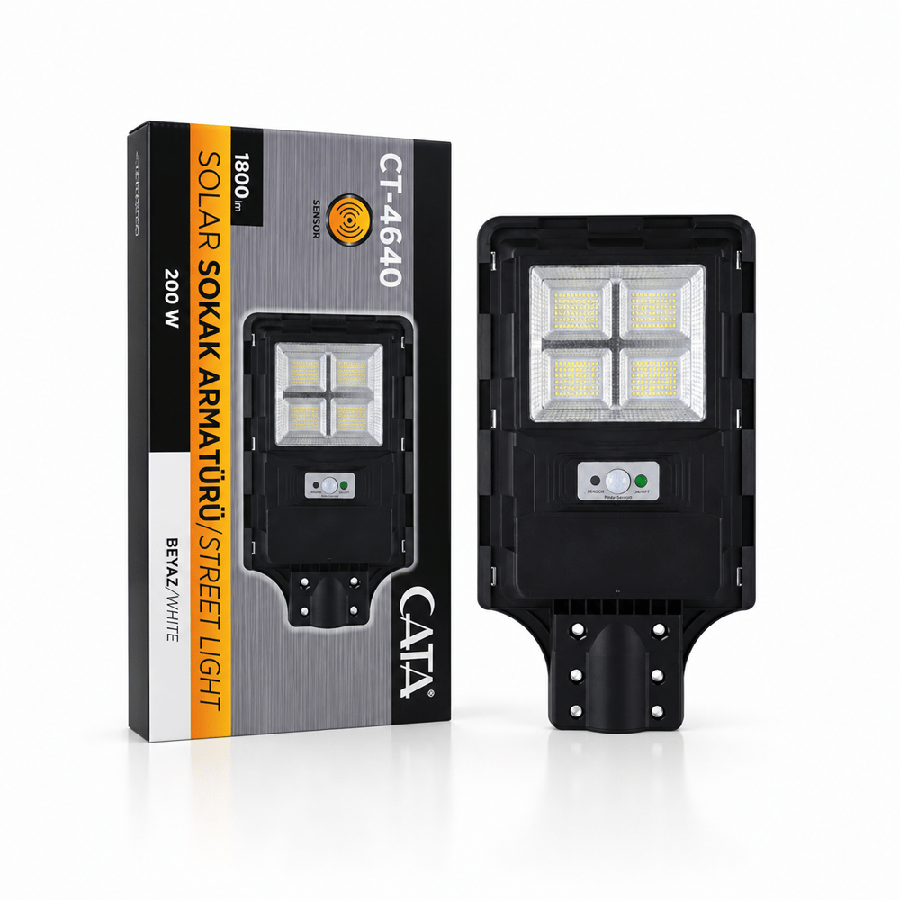 CATA CT-4640 Solar Sokak 200W 12 Saat Yanma Uzaktan Kumanda