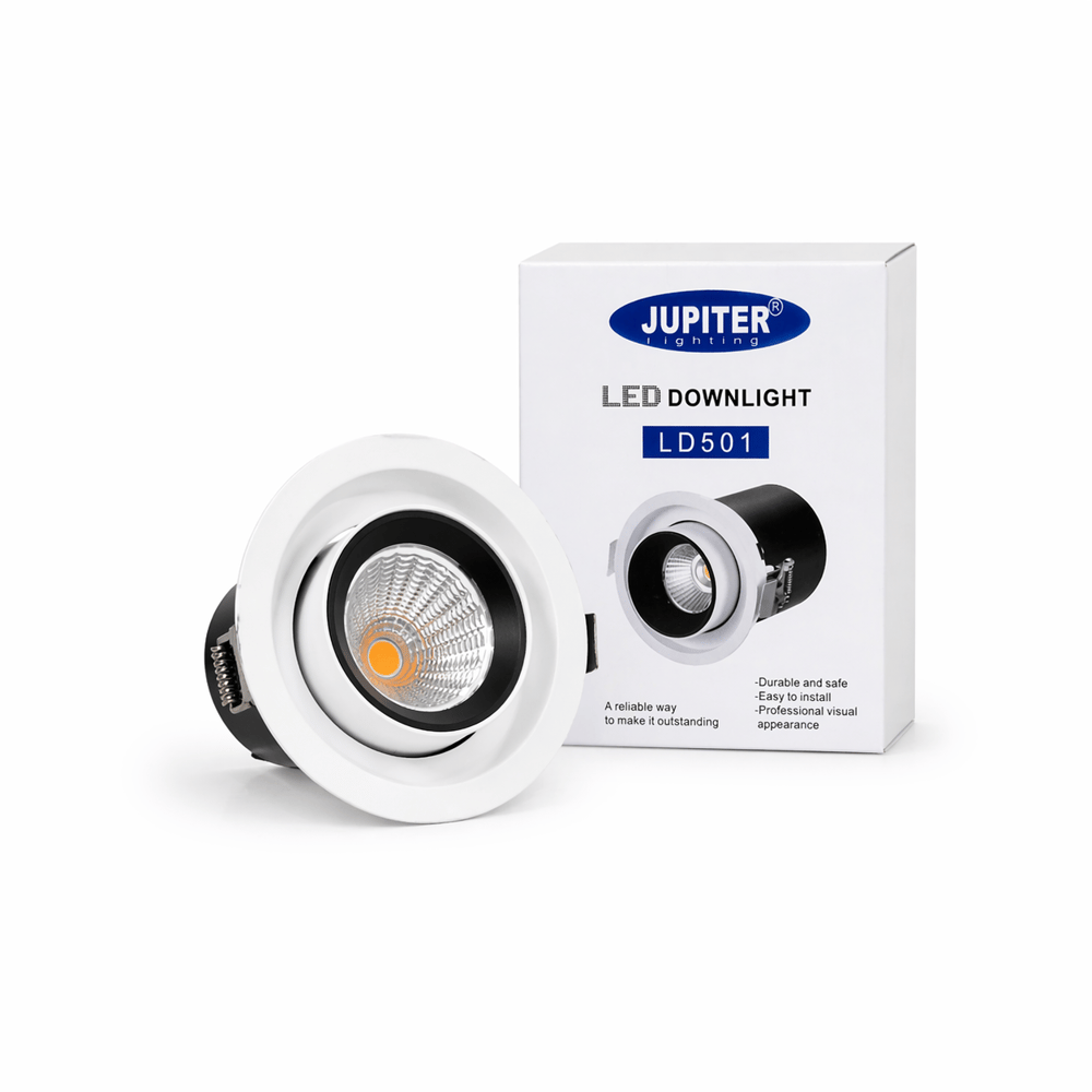 JUPITER LD501 LED Spot 3000K Siyah Hareketli Sıva Altı