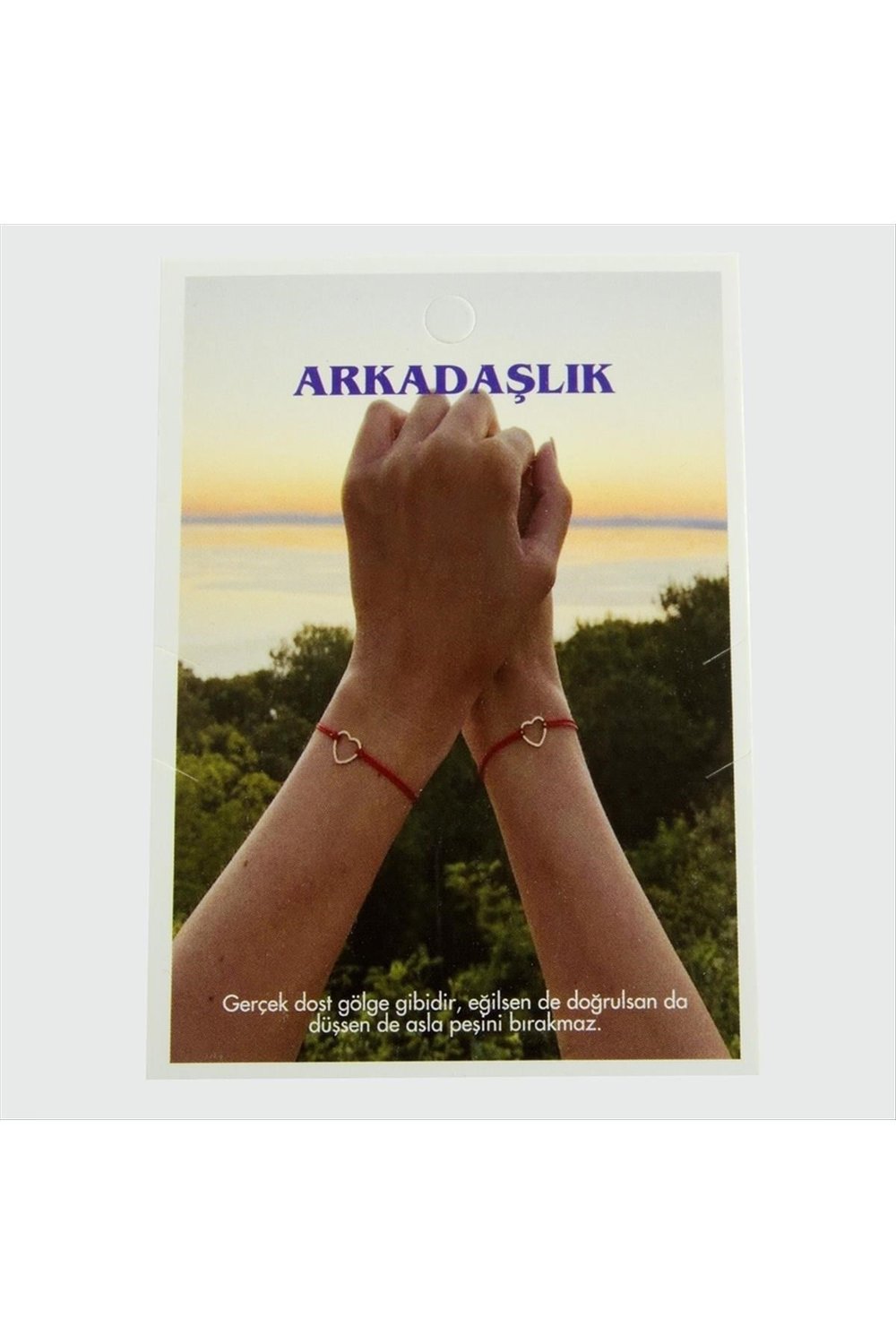 2'li Arkadaşlık Bileklik Kartı