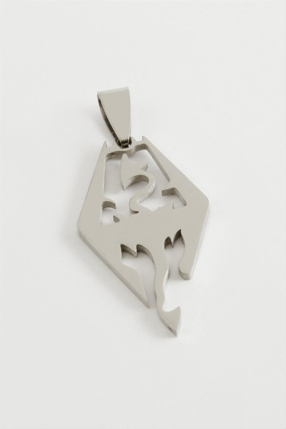 Ejderha Çelik Kolye Ucu 3,5 cm