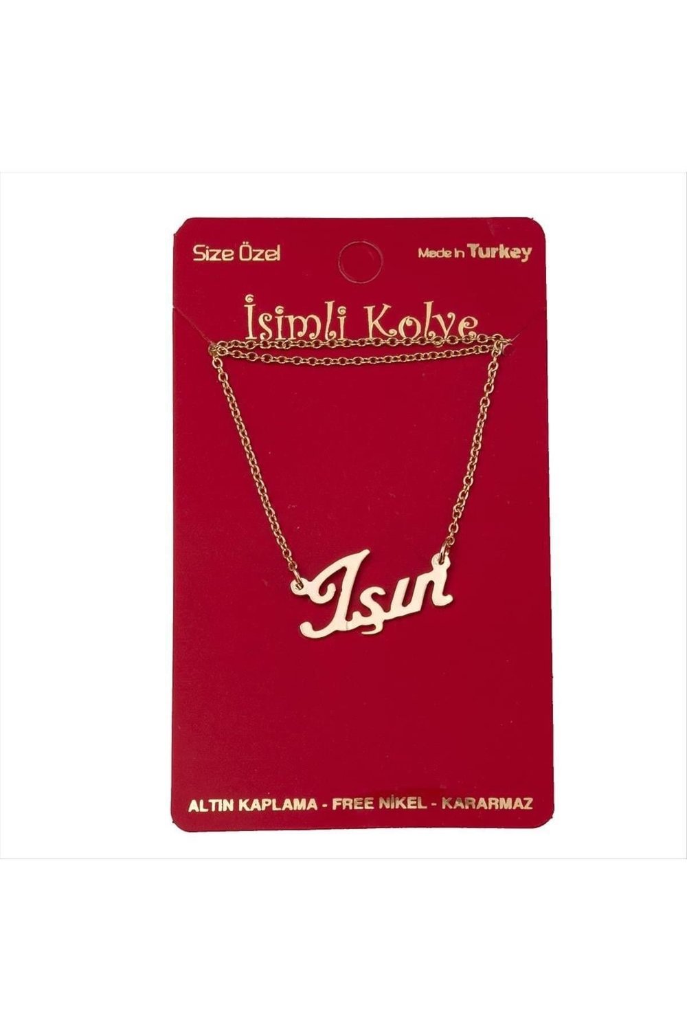 Işın isimli kolye (Kişiye Özel)