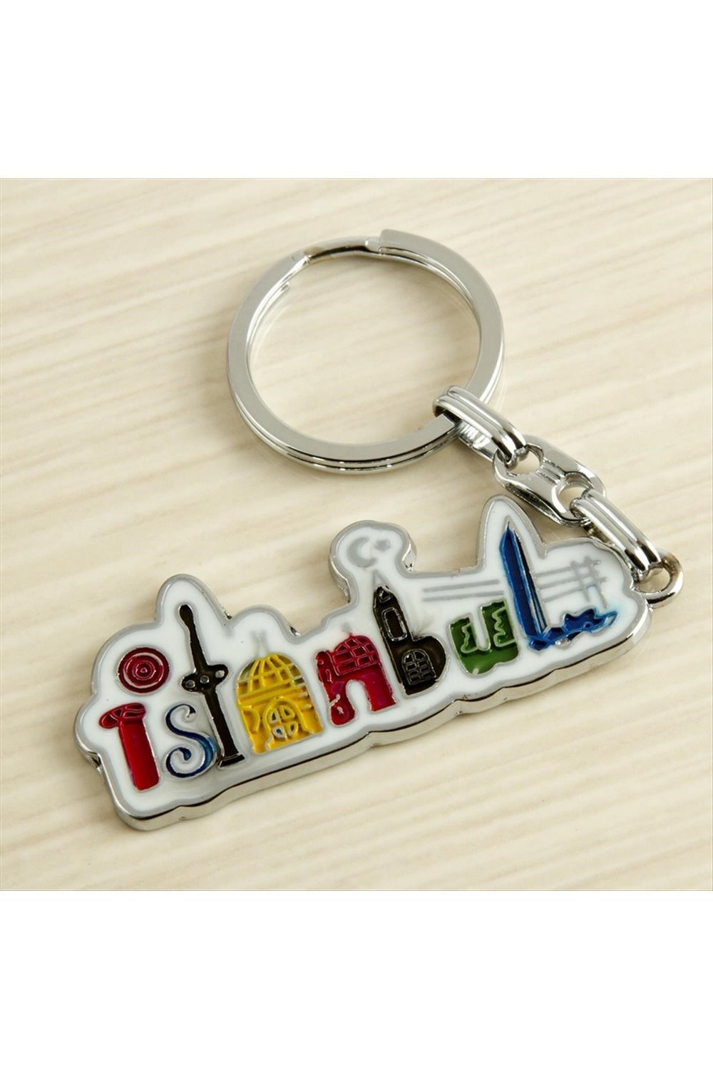 İstanbul Yazılı Metal Anahtarlık