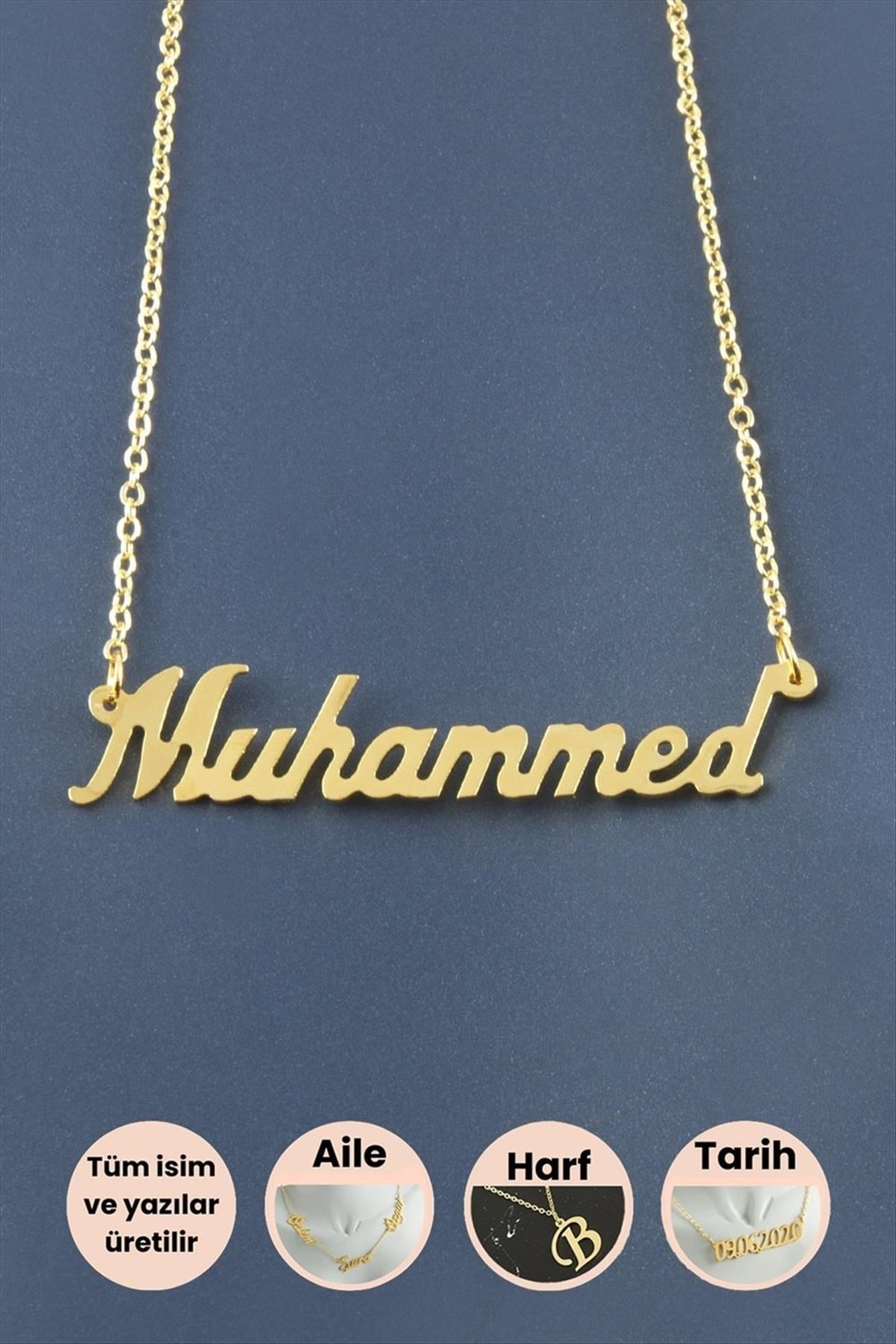 Muhammed İsimli Kolye