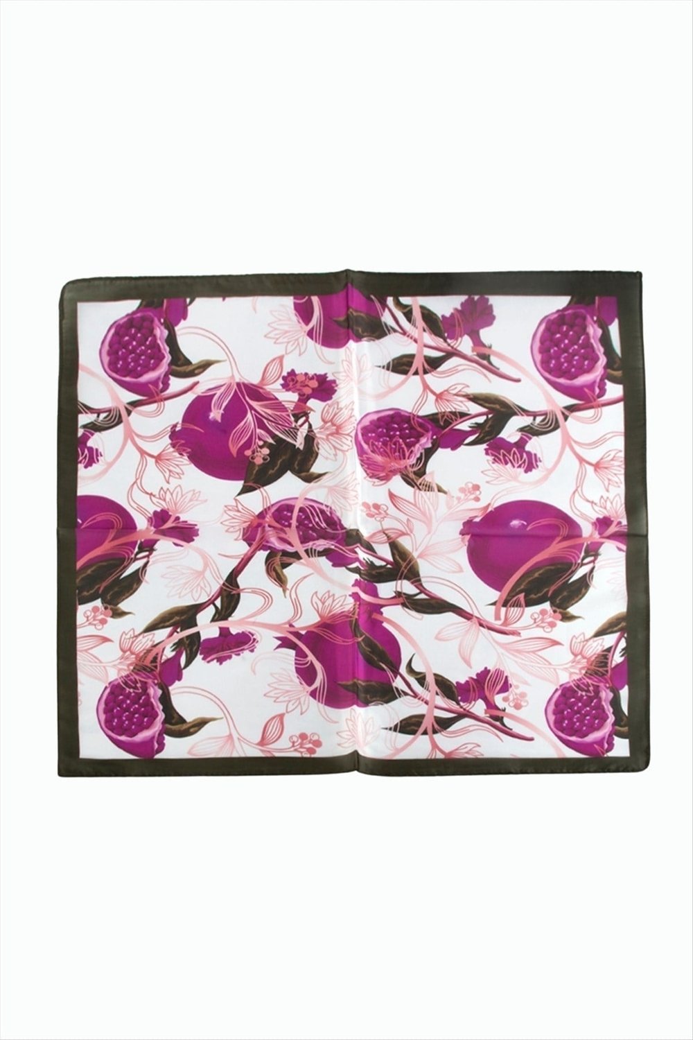 Nar Desenli Zr Şifon Fular 50*50 cm