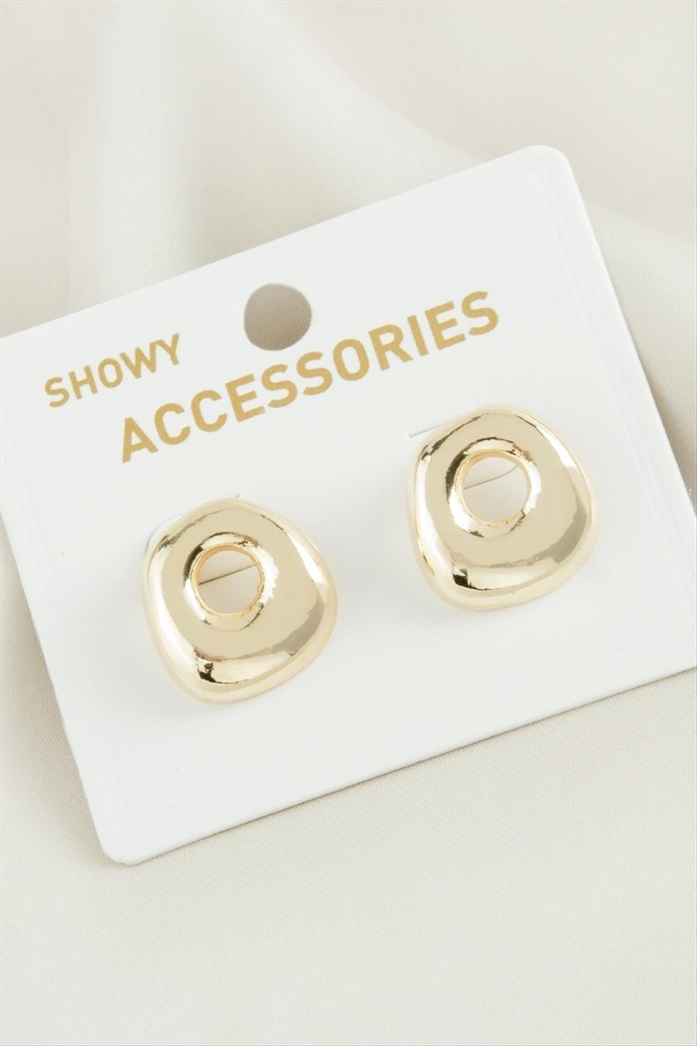Oval Trend Metal Küpe