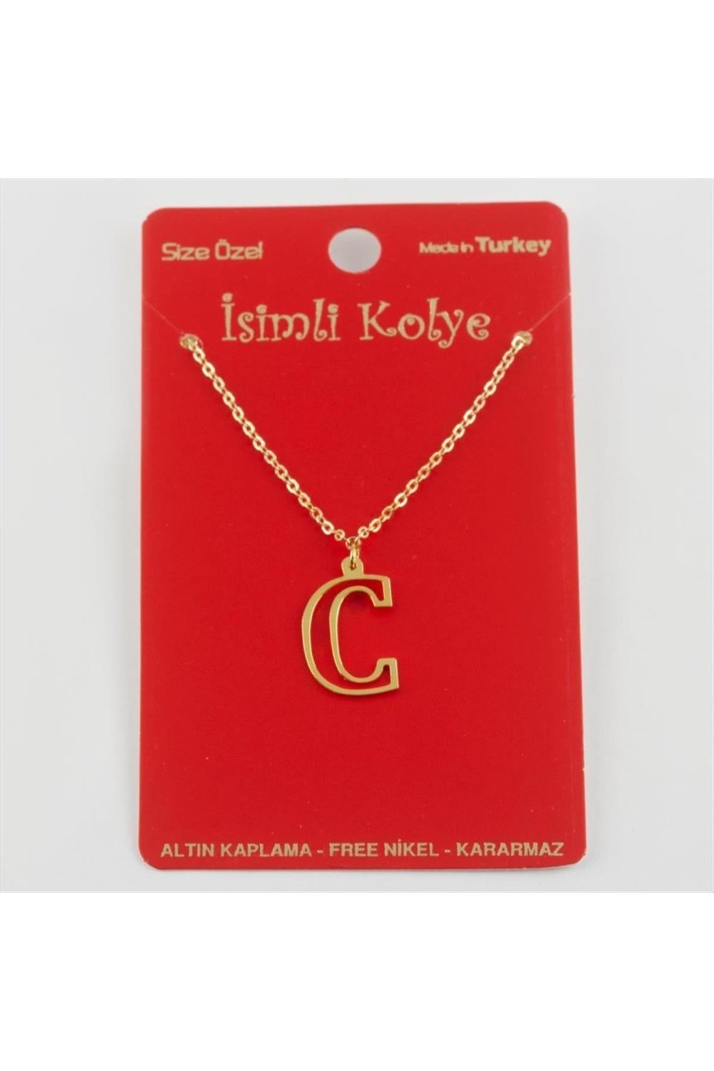 Prinç Harfli Kolye