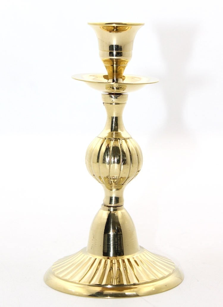 Tekli Pirinç Şamdan Model 3