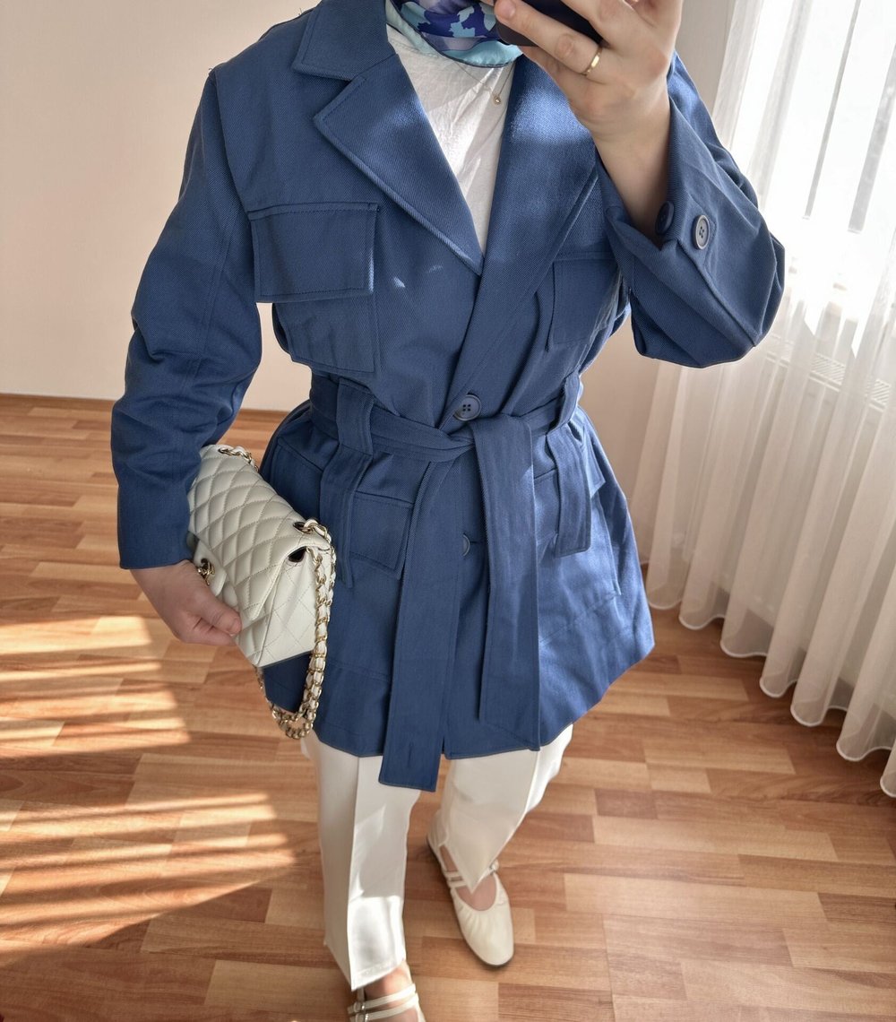 Gabardin Ceket | İndigo