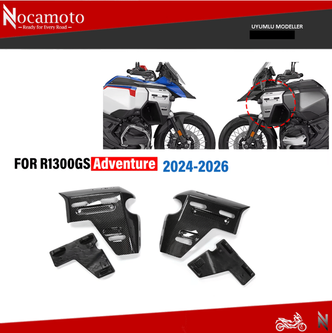 BMW R1300GS Adventure Radyatör Koruma & Yan Çanta Taşıma SetiBMW R1300GS ADV Radyatör Kapağı Çanta Taşıma Kiti Dahil