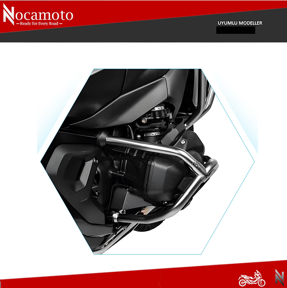 BMW R1300GS Çarpışma Önleyici Motor Koruma Demiri Modifikasyonu | NocamotoBMW R1300GS Çarpışma Önleyici Koruma Demiri, Orijinal Silindir Koruma Demiri Modifikasyonu