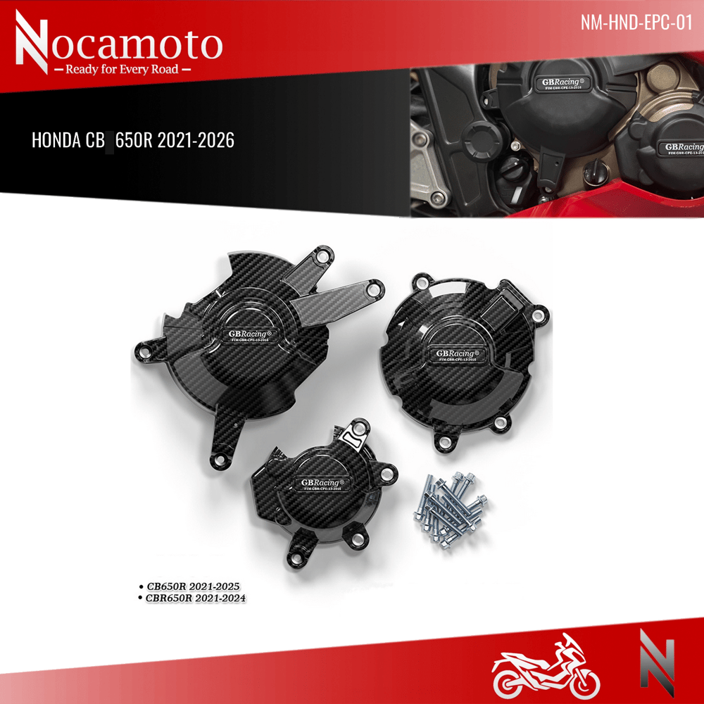 Honda CBR650R E‑Clutch Motor Koruma Kapağı Seti (2024‑2026)HONDA CB650R 2021-2025 Motor Koruma Kapağı Seti GB Racing