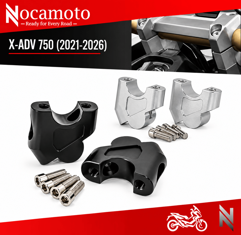 Honda X-ADV750 Gidon Yükseltici CNC Alüminyum | Nocamoto | nishevHONDA X-ADV750 Gidon Yükseltici CNC Aluminyum