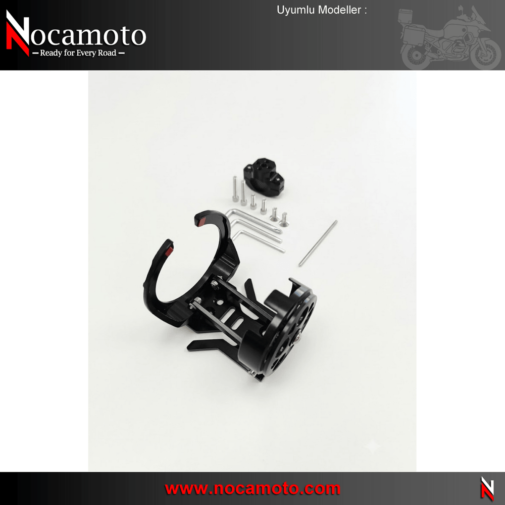 Universal Bardak ve Şişe Tutucu CNC AlüminyumUniversal Bardak ve Şişe Tutucu, CNC Aluminyum 