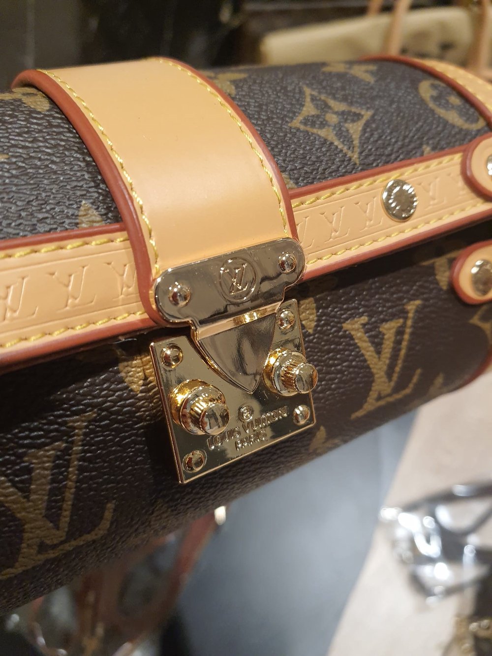 LOUIS VUITTON Hakiki Deri Tasarım Aksesuarları paslanmaz çelik ten İthal Çanta 