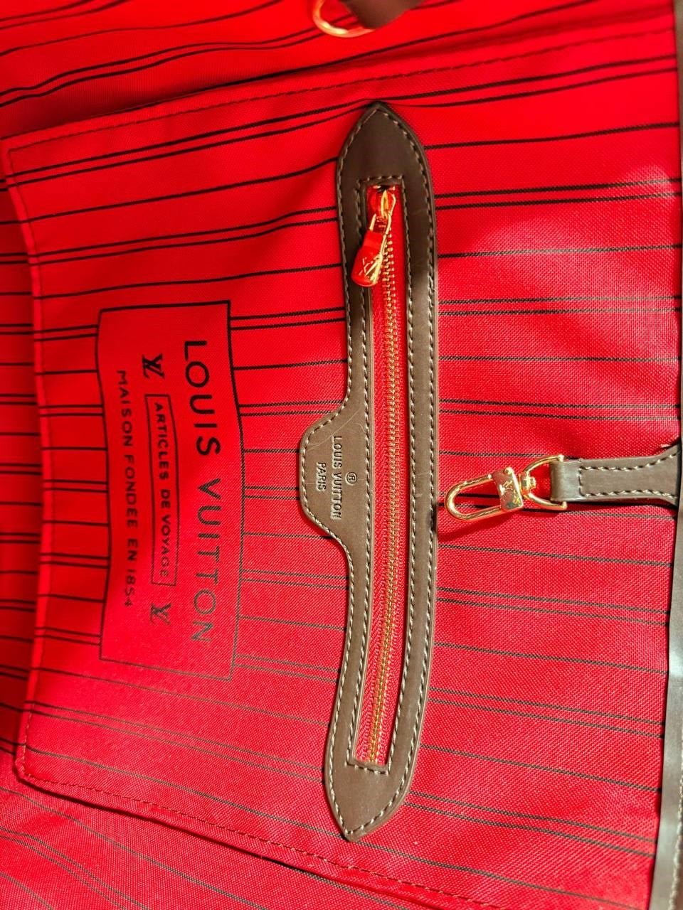 LOUIS VUITTON Hakiki Deri tasarım paslanmaz çelik aksesuarlı toz torbalı Plaj çantası