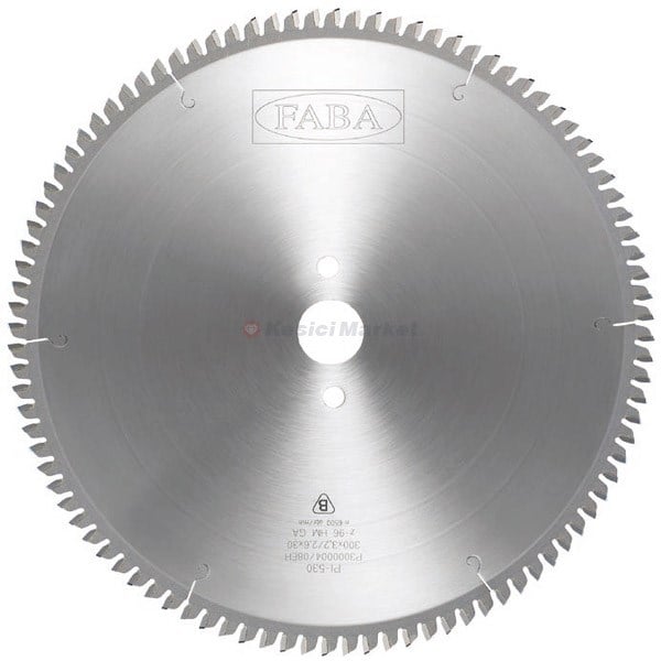 FABA 250x3,2/2,6x30 Z:80 GA HW - NEGATİF ALÜMİNYUM VE PVC TESTERESİ