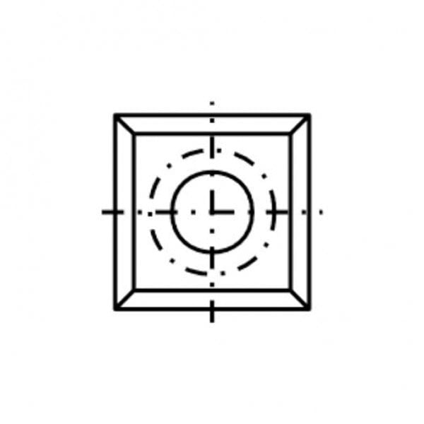 HM:10,5X10,5X1,5 T04MG-CR KARE JİLET BIÇAĞI - 4 KENAR KESER