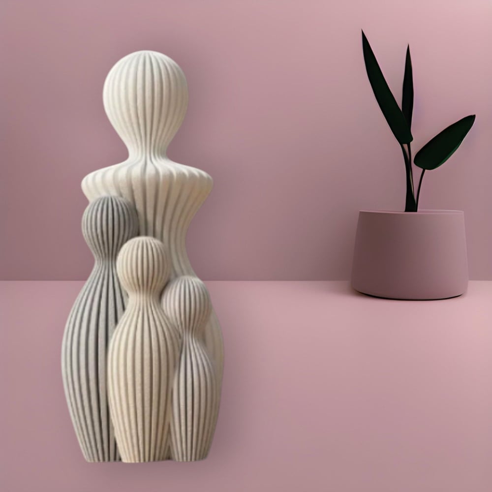 3D Dekorati̇f Ürün Love Salon Oturma Biblo – Salon İçin Dekoratif Ürün 4lü