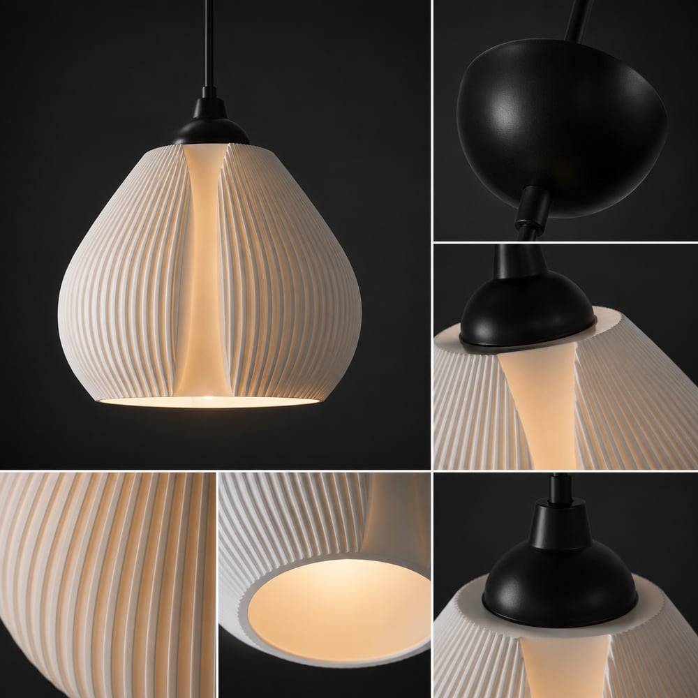 Bohem Sarkıt Avize 3D Tasarım Salon ve Oturma Odası Aydınlatması 25 X 20 CM Beyaz
