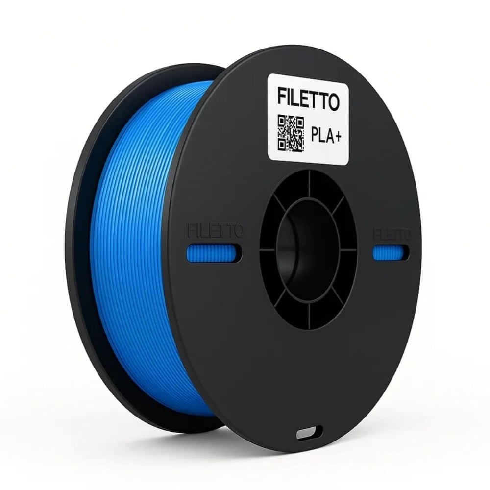 Filetto PLA+ 3D Filament – 1.75mm – 1KG – AMS Uyumlu Mavi