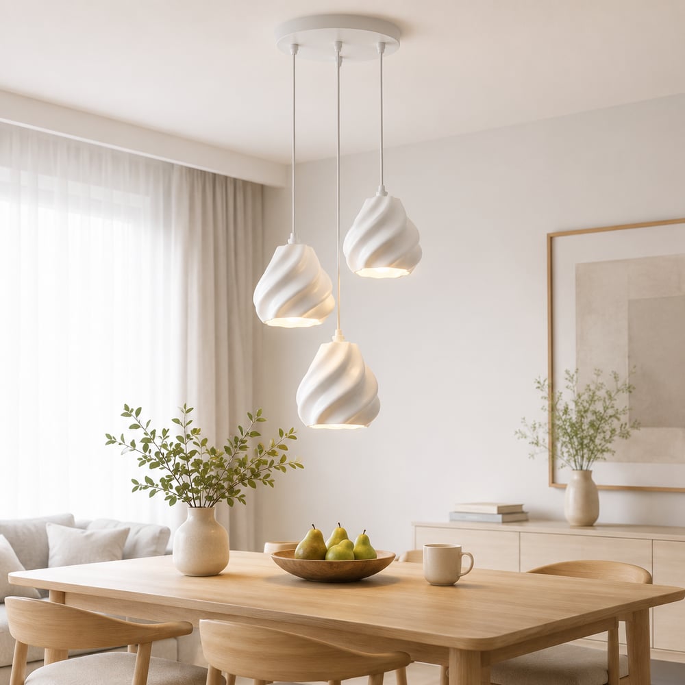Pumpki̇n Salon Oturma Odasi Üçlü Sarkıt Avize – Salon Aydınlatması 70 CM