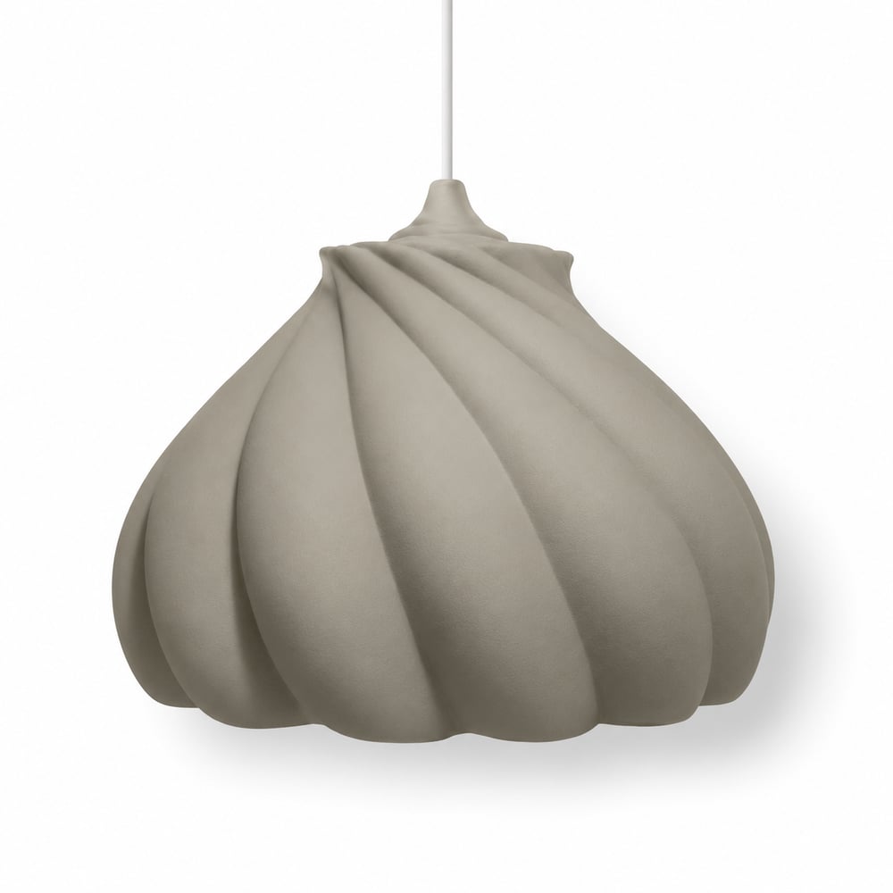 Pumpkin Tekli Avize Yatak Odası Mutfak Sarkıt Avize – Salon ve Oturma Odası Aydınlatması 25X25 CM Gri