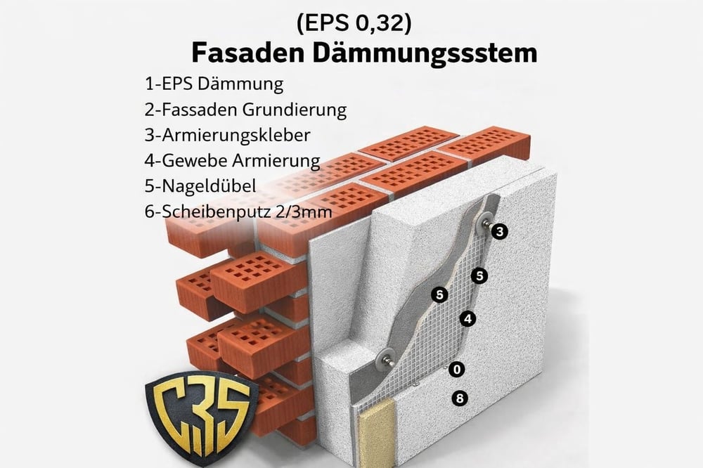 Fasaden Dämmungssystem