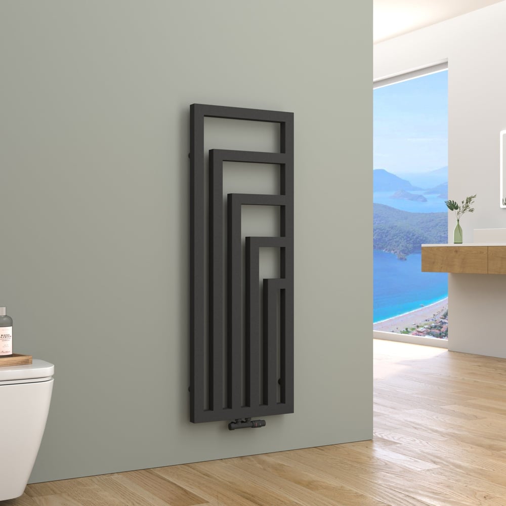 Twister Design-Badheizkörper mit Thermostat